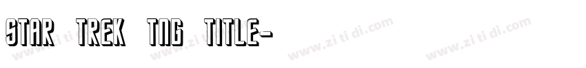 Star Trek TNG Title字体转换